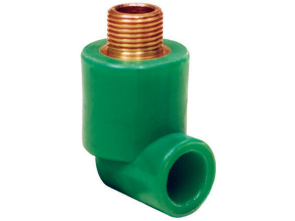 زانو یکسر دنده نر پلی پرو پیلن PP-R